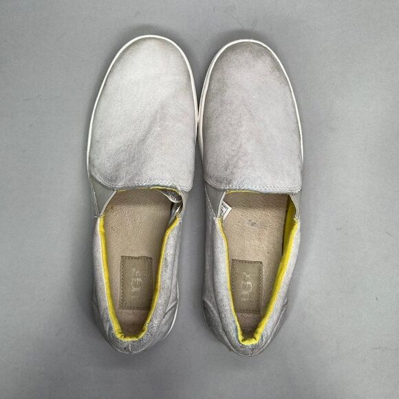 UGG Kitlyn Shoes Women's Size 8 Grey Suede Classic Slip On Loafers Sneakers - Picture 8 of 10
